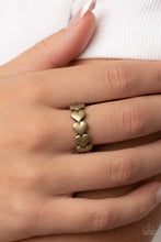 Load image into Gallery viewer, Rhythm of Love - Brass Paparazzi Ring
