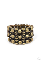 Load image into Gallery viewer, Dauntless Demeanor - Brass Paparazzi Ring
