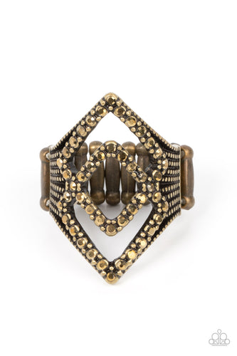 Diamond Duet - Brass - Barbara Towles Masterson's Store