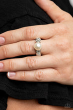 Load image into Gallery viewer, A-List Applique - White Paparazzi Ring
