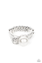 Load image into Gallery viewer, A-List Applique - White Paparazzi Ring
