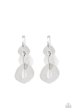 Load image into Gallery viewer, Enveloped in Edge - Silver Paparazzi Earrings

