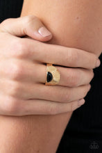Load image into Gallery viewer, Fabulously FAN-tabulous - Gold Ring Paparazzi
