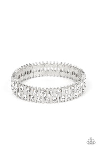 Generational Glimmer - White Paparazzi Bracelet