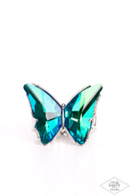 Load image into Gallery viewer, Fluorescent Flutter - Green Paparazzi Ring
