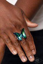 Load image into Gallery viewer, Fluorescent Flutter - Green Paparazzi Ring
