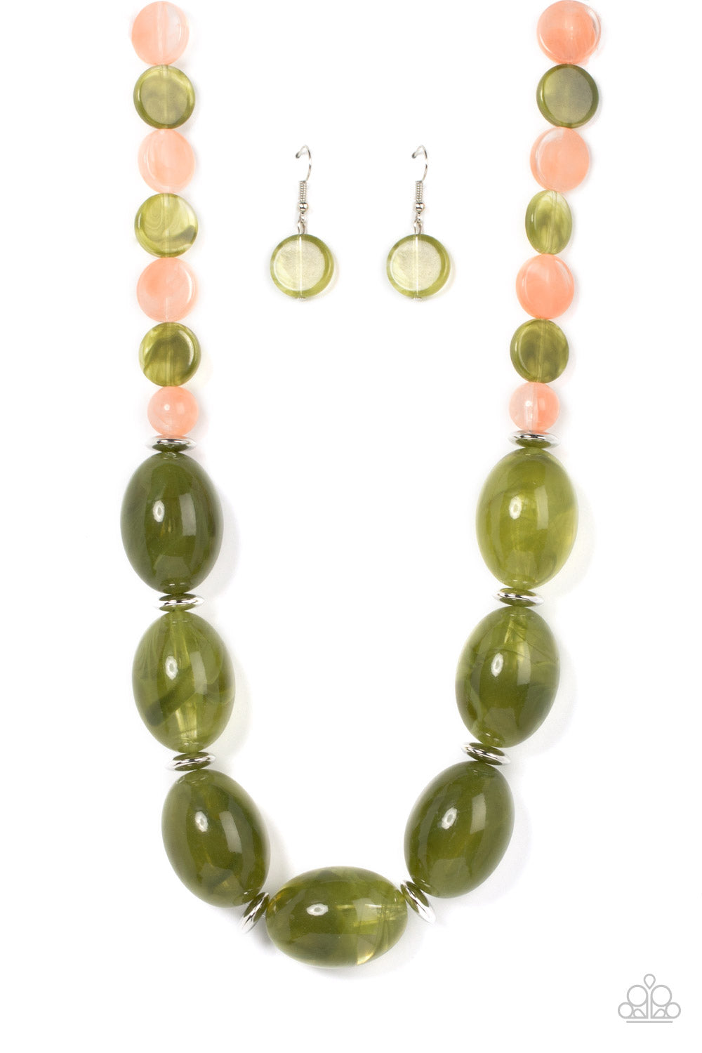 Belle of the Beach - Green Paparazzi Necklace