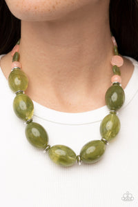 Belle of the Beach - Green Paparazzi Necklace