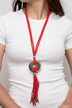 Load image into Gallery viewer, ARTISANS and Crafts - Red Paparazzi Necklace
