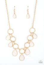 Load image into Gallery viewer, Golden Glimmer - Gold Paparazzi Necklace
