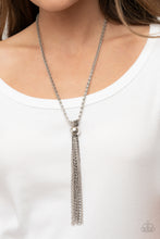 Load image into Gallery viewer, Metallic MESH-Up - Silver Paparazzi Necklace
