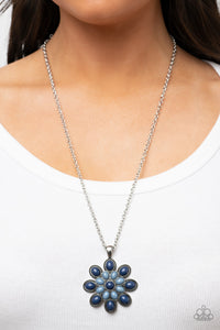 In the MEADOW of Nowhere - Blue Paparazzi Necklace
