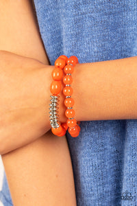 La Vida Vacation - Orange Paparazzi Bracelet