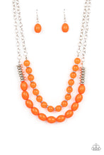 Load image into Gallery viewer, Venetian Voyage - Orange Paparazzi Necklace
