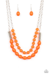 Venetian Voyage - Orange Paparazzi Necklace