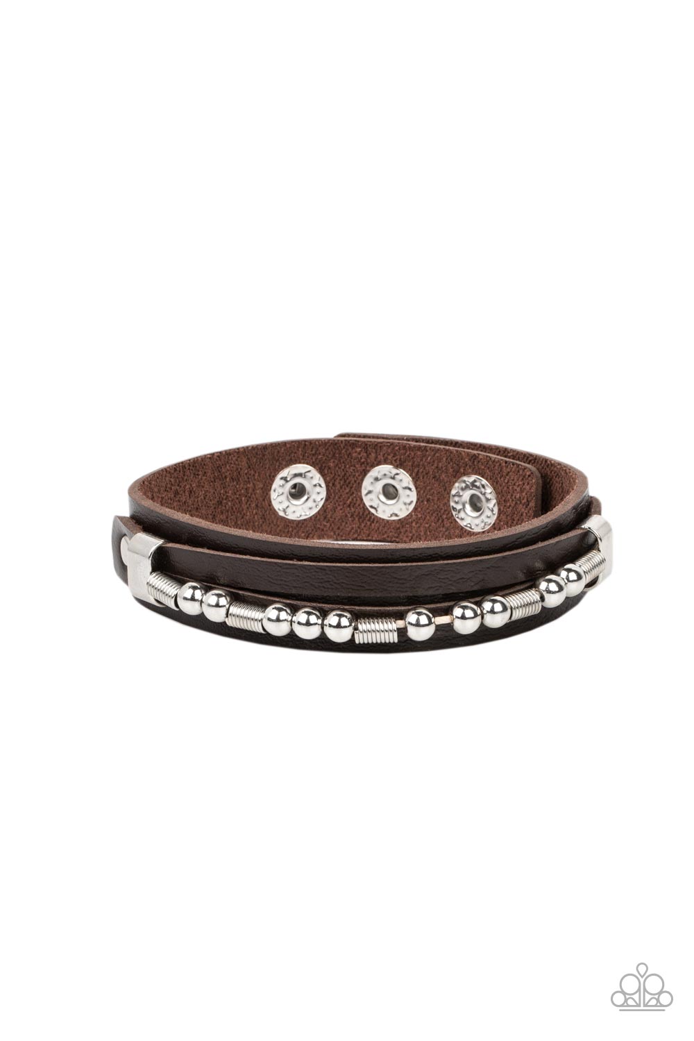 Easy on the Hardware - Brown Paparazzi Bracelet