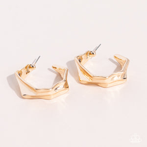 Cutting Edge Couture - Gold Earrings