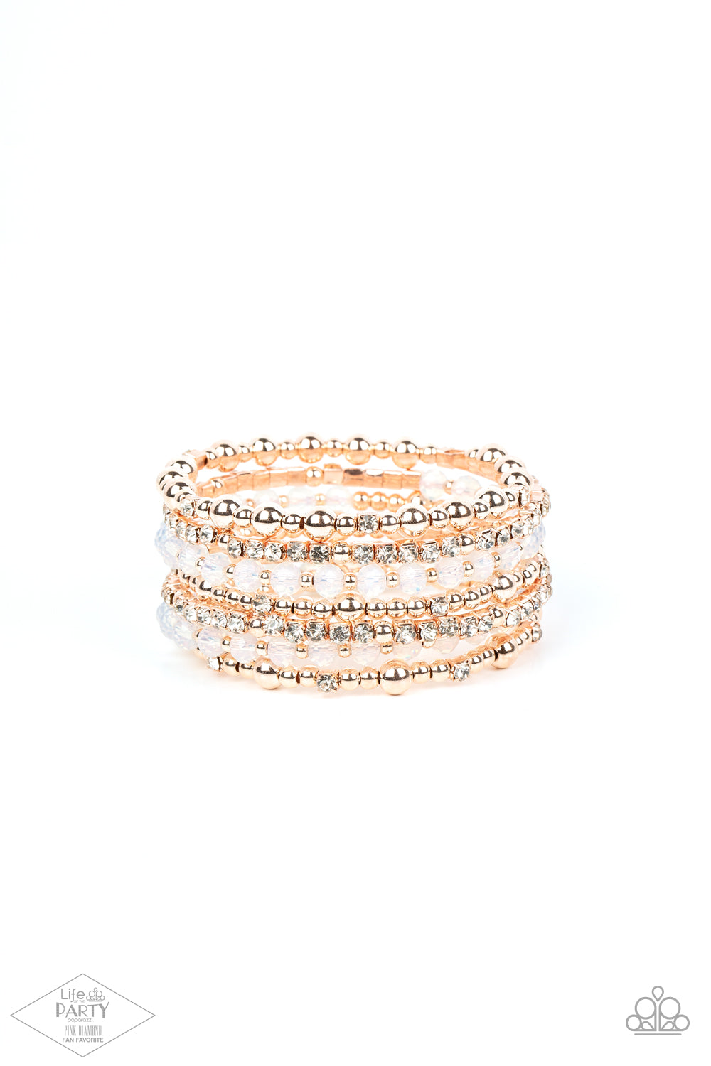 ICE Knowing You - Rose Gold Paparazzi Bracelet