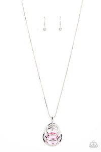 Spun Sparkle - Pink Necklace Paparazzi