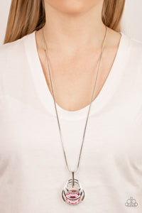 Spun Sparkle - Pink Necklace Paparazzi