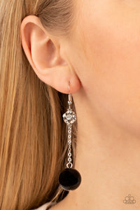 Nautical Nostalgia - Black Paparazzi Earrings