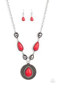 Saguaro Soul Trek - Red Necklace Paparazzi