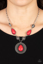 Load image into Gallery viewer, Saguaro Soul Trek - Red Necklace Paparazzi
