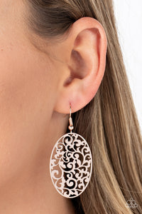 Secret Orchards - Rose Gold Paparazzi Earrings