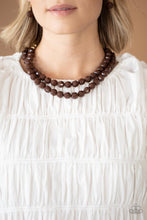 Load image into Gallery viewer, Greco Getaway - Brown Paparazzi Necklace
