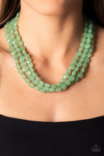 Load image into Gallery viewer, BOUNDLESS BLISS - GREEN OPAQUE BEAD LAYERED NECKLACE - Barbara Towles Masterson&#39;s Store
