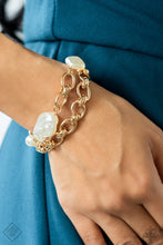Load image into Gallery viewer, Nautical Mileage - Paparazzi Gold ♥ Bracelet
