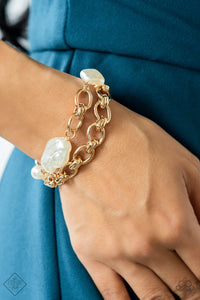 Nautical Mileage - Paparazzi Gold ♥ Bracelet