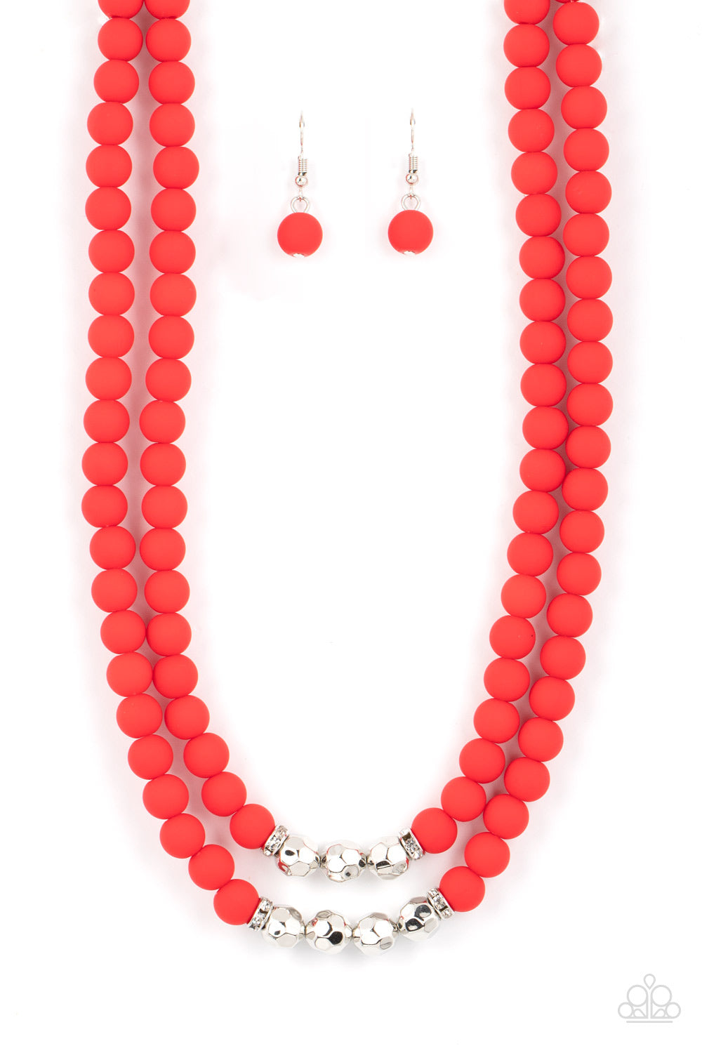 Summer Splash - Red Paparazzi Necklace