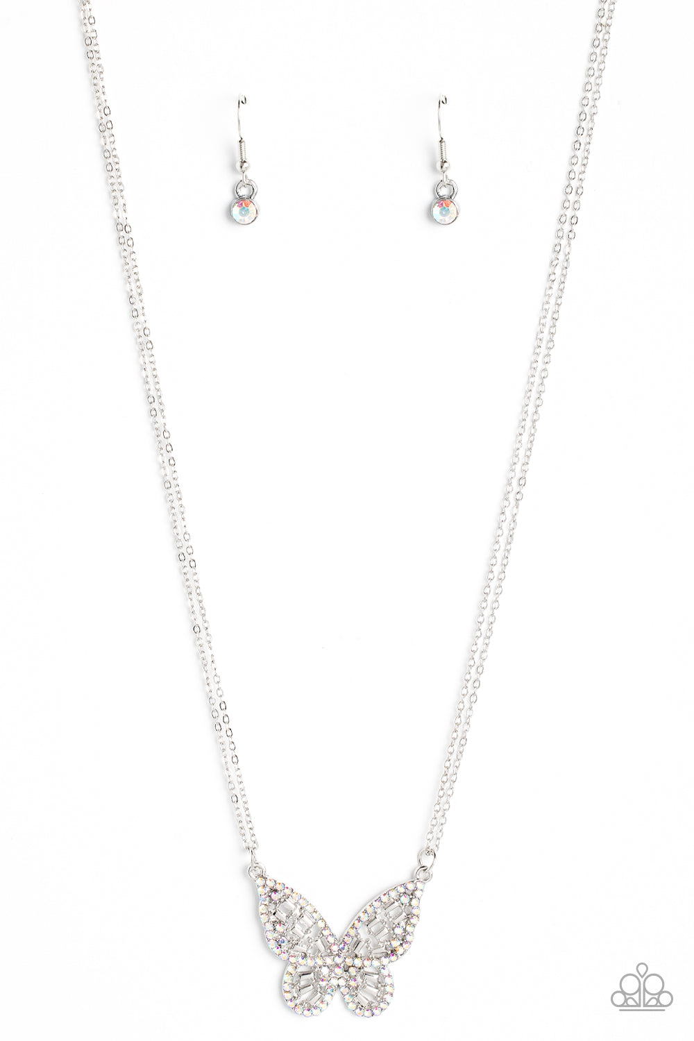Paparazzi ♥ Baroque Butterfly - Multi ♥ Necklace