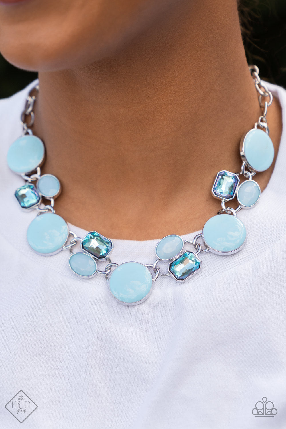 Paparazzi Fashion Fix - Dreaming in MULTICOLOR - Blue Necklace
