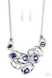 Warp Speed - Blue Necklace Paparazzi