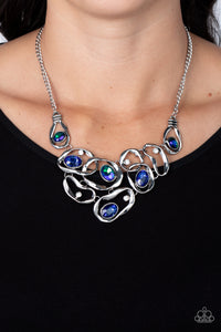 Warp Speed - Blue Necklace Paparazzi