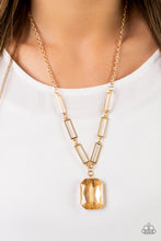 Load image into Gallery viewer, You Better Recognize - Gold Paparazzi Necklace
