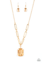 Load image into Gallery viewer, You Better Recognize - Gold Paparazzi Necklace
