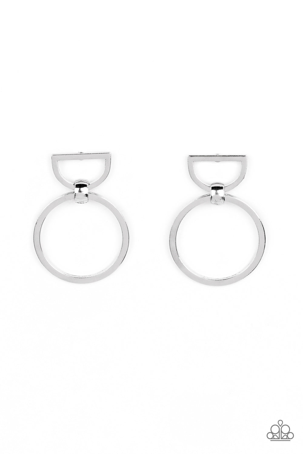 CONTOUR Guide - Silver Paparazzi Earrings