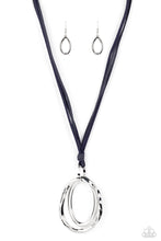 Load image into Gallery viewer, Long OVAL-due - Blue Paparazzi Necklace
