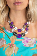 Load image into Gallery viewer, Barefoot Beaches - Purple Paparazzi Necklace
