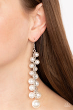 Load image into Gallery viewer, Atlantic Affair - White Paparazzi Earrings
