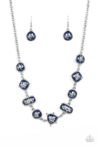 Fleek and Flecked - Blue Paparazzi Necklace