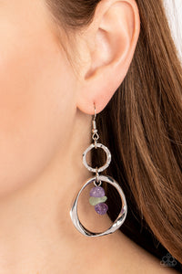 Good-Natured Spirit - Purple Paparazzi Earrings