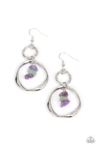 Good-Natured Spirit - Purple Paparazzi Earrings