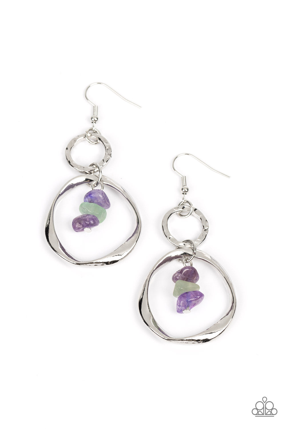 Good-Natured Spirit - Purple Paparazzi Earrings
