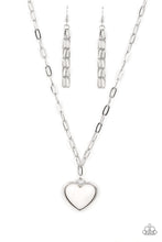 Load image into Gallery viewer, Everlasting Endearment - White Paparazzi Necklace
