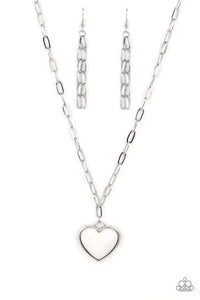 Everlasting Endearment - White Paparazzi Necklace