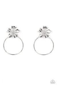 Buttercup Bliss - Silver - Paparazzi Earrings
